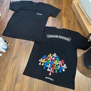 Chrome Hearts Black Graphic Short Sleeve Tee